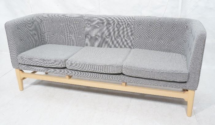 Lot 193 Contemporary Danish Modern style Sofa Couch. Curv