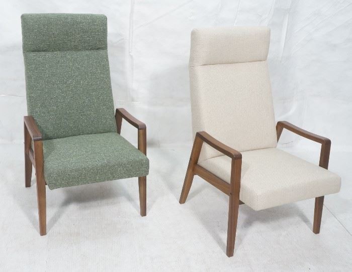 Lot 195 2pc Contemporary Danish Modern Lounge Chairs. Tal