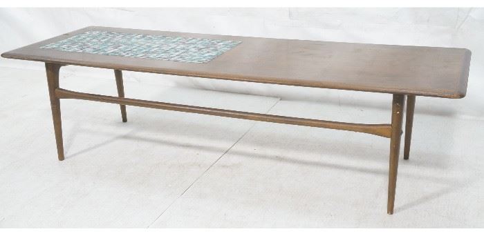 Lot 644 SELIG Danish Wood Tile Top Coffee Cocktail Table.