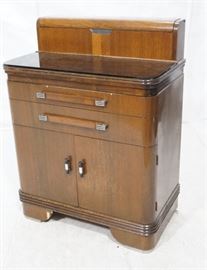Lot 708 HAMILTON Antique Art Deco Medical Cabinet. Back s