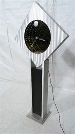 Lot 735 MEMPHIS Style Infinity Mirror Tall Case Clock. En