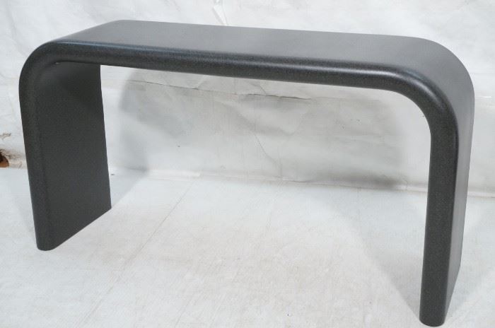 Lot 740 Molded Resin Faux Granite Hall Table. Modernist f