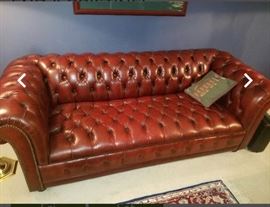 CHESTERFIELD LEATHER SOFA