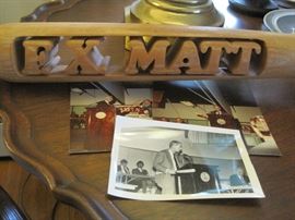 close up of bat & photos