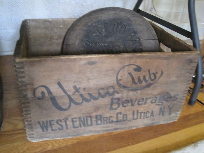 Utica Club beer crate