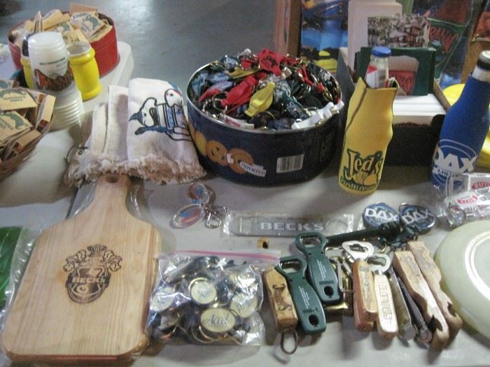 lots of advertising openers & key chains