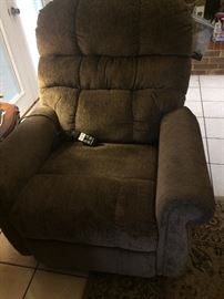 2 new Signature Design by Ashley. Ernestine Plush Power Lift Recliner - Dual Motor Design - Polyester Upholstery Contemporary 

