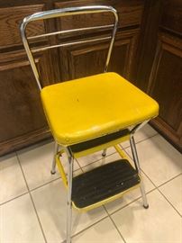 Vintage yellow Cosco ladder seat in great condition 