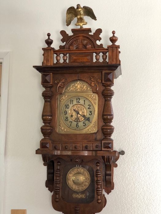 Antique Gutav Becker “Gloria” wall clock 