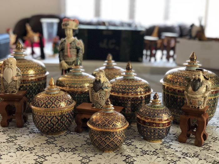 Vintage Thai Benjarong Porcelain 