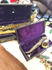 Two vintage Saxophones 