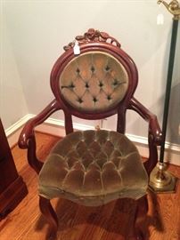 Victorian parlor chair
