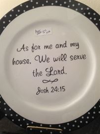 Wise advice:   "As for me and my house, we will serve the Lord." Joshua 24:15