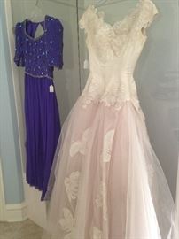 Mother-of-the-bride dress and gorgeous wedding dress