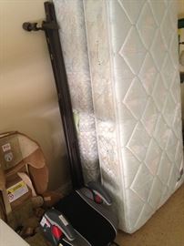 Twin bed frame; baby car seats