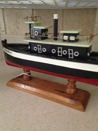 Small tug boat model