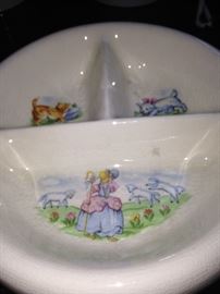 Little Bo Peep baby warming dish