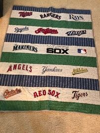 MLB Baseball Quilt