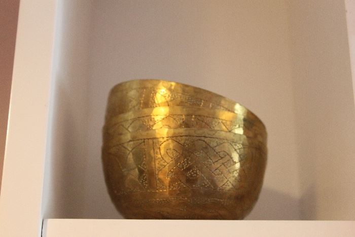 African Kano Brass Bowls