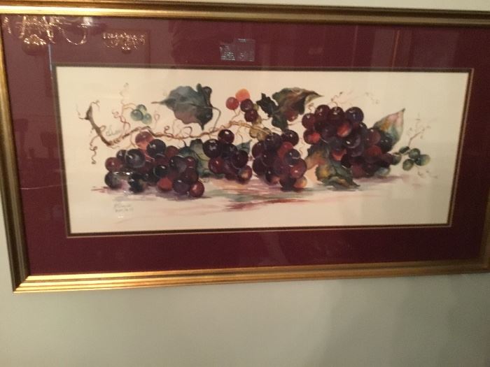 Signed grapes.