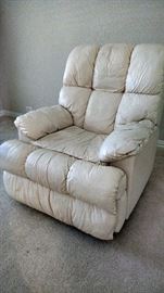 Leather recliner