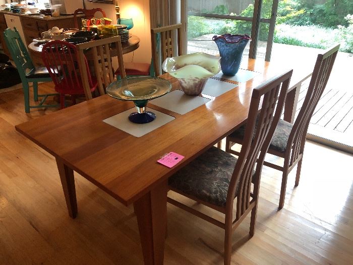 Mid Century dining table with 4 chairs
