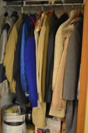 Selection of men's and women's coats.