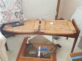 NVM bench and glass display cabinet (some assembly required)