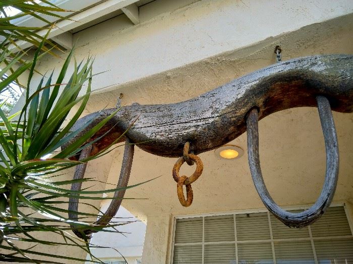 Ox Yoke found in Oregon in 1924. Sorry this special historical treasure has been reduced to $300 but not available at 50% off.