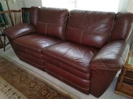 2 seater recliner leather  $375 (sale price Saturday is  $188)