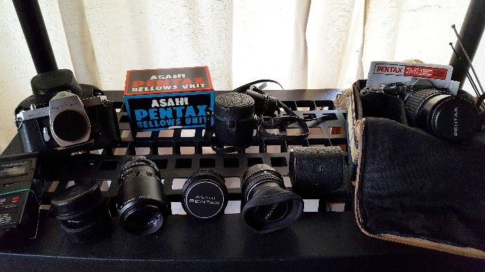 Vintage 35mm Pentax cameras, lenses & accessories