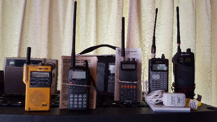 Lots of handheld radios - a variety!