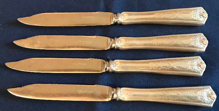 Set of 4 Tiffany & Co. knives
