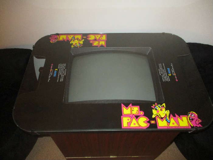 Ms Pac-Man arcade game, cocktail table