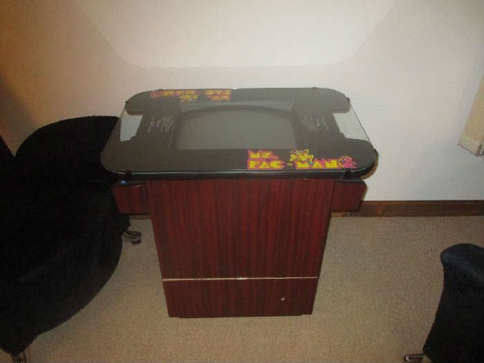Ms Pac-Man arcade game, cocktail table