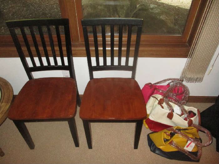 Side chairs and purses