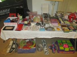 Toys, games and household