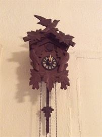 German cuckoo clock. Works. 