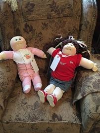 1988 hand signed cabbage patch doll and baby. 