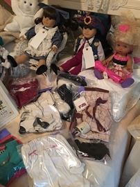 American girl dolls, clothes and books