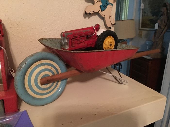 Metal wheelbarrow