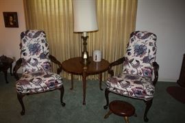 Pair of Floral Chairs 