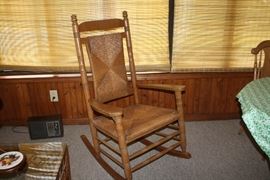 Large Caned Seat Rocker