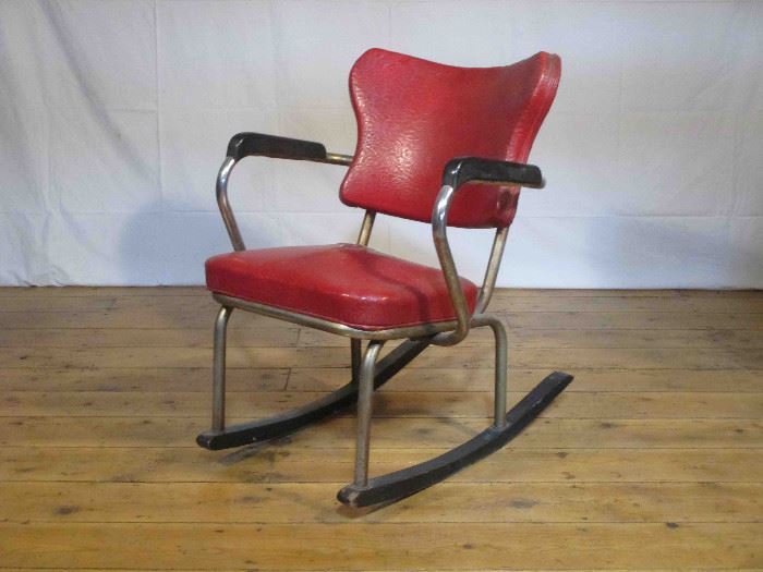 Chair Rocking red