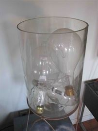 Vase with lightbulbs CU