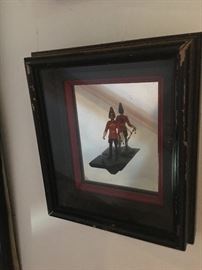 Fabulous framed soldiers-soldiers are suspended within the frame