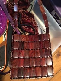 Exquisite Wooden Paneled Purse-so many great purses-more photos soon