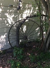 Large metal wheel