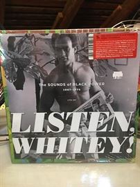 New, factory sealed Listen, Whitey LP.  Just one of many great vinyls 