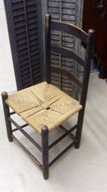 Chair with woven seat